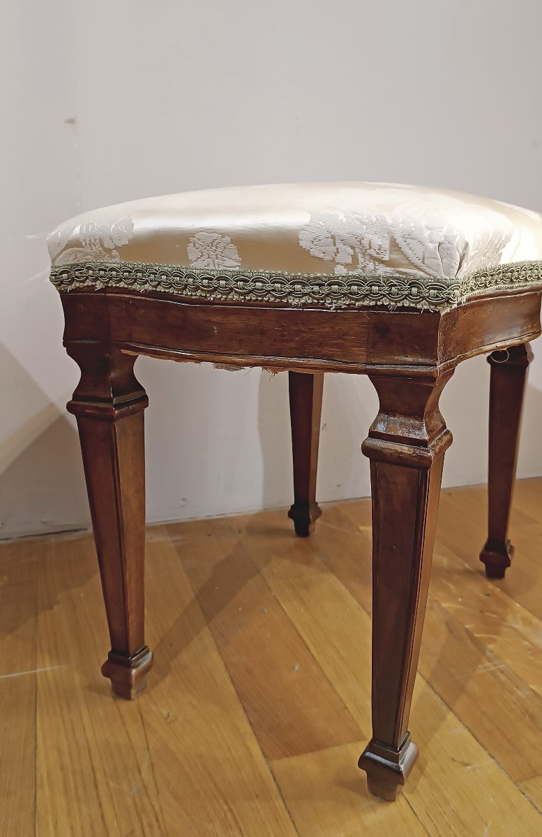 Early 19th Century Pair Of Neoclassic Style Stools-photo-4