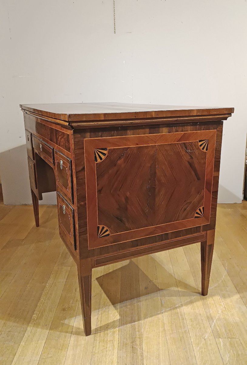 Late 18th Century Neoclassical Writing Desk With Inlays -photo-5