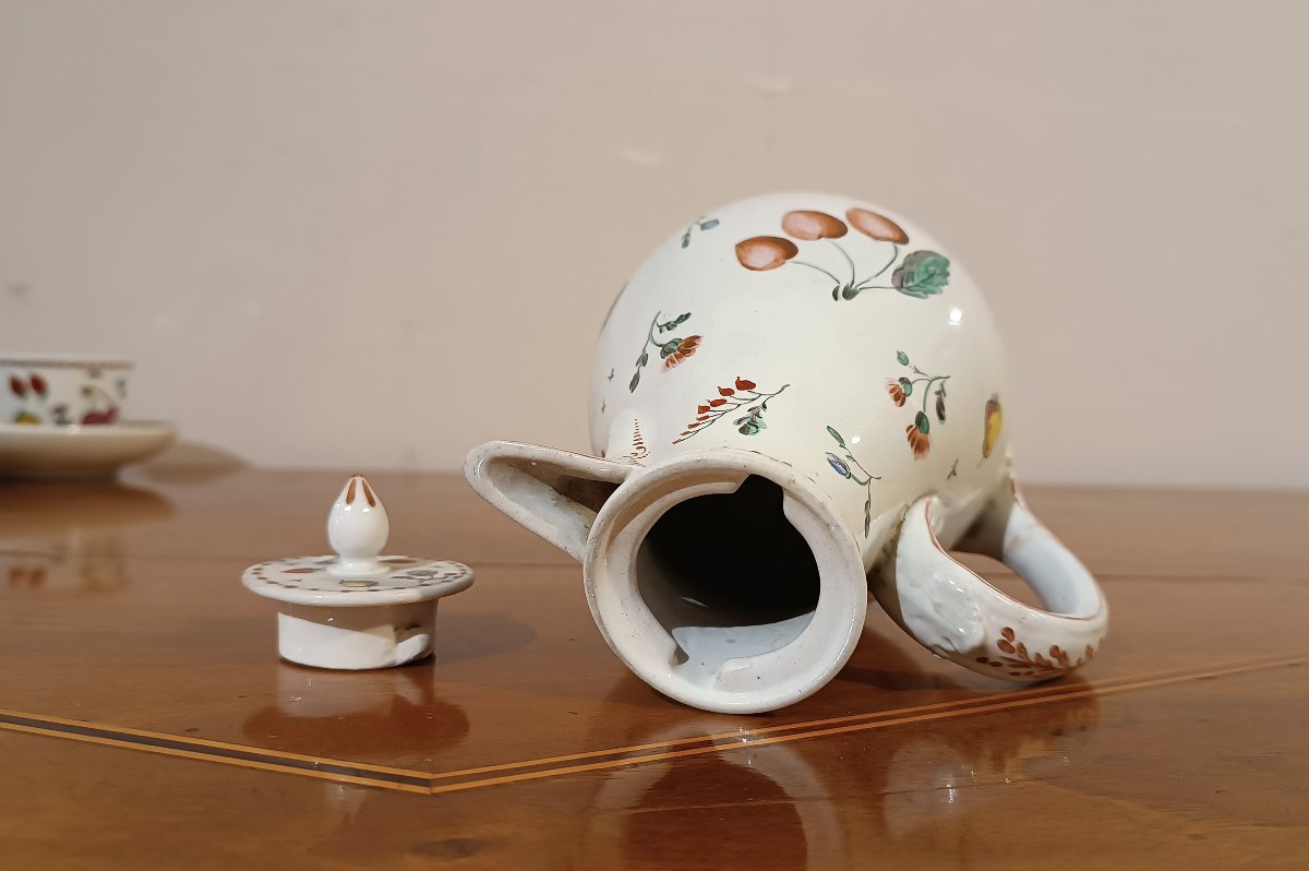 Second Half Of The 18th Century Ginori Coffee Porcelain Set -photo-6