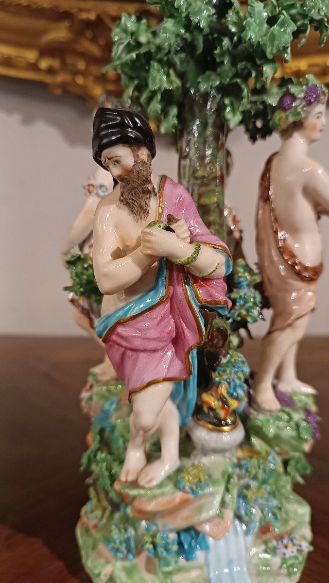 Second Half Of The 18th Century Ginori Sculpture “four Seasons” -photo-3