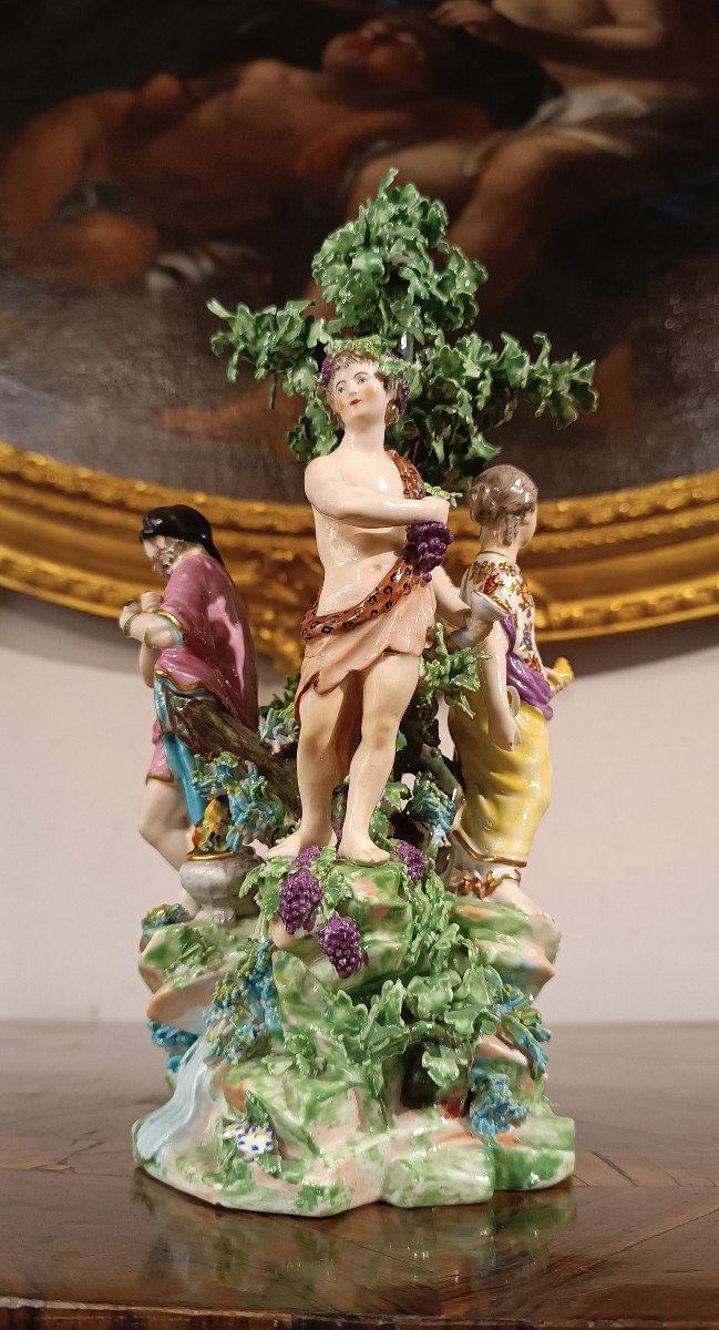 Second Half Of The 18th Century Ginori Sculpture “four Seasons” -photo-1