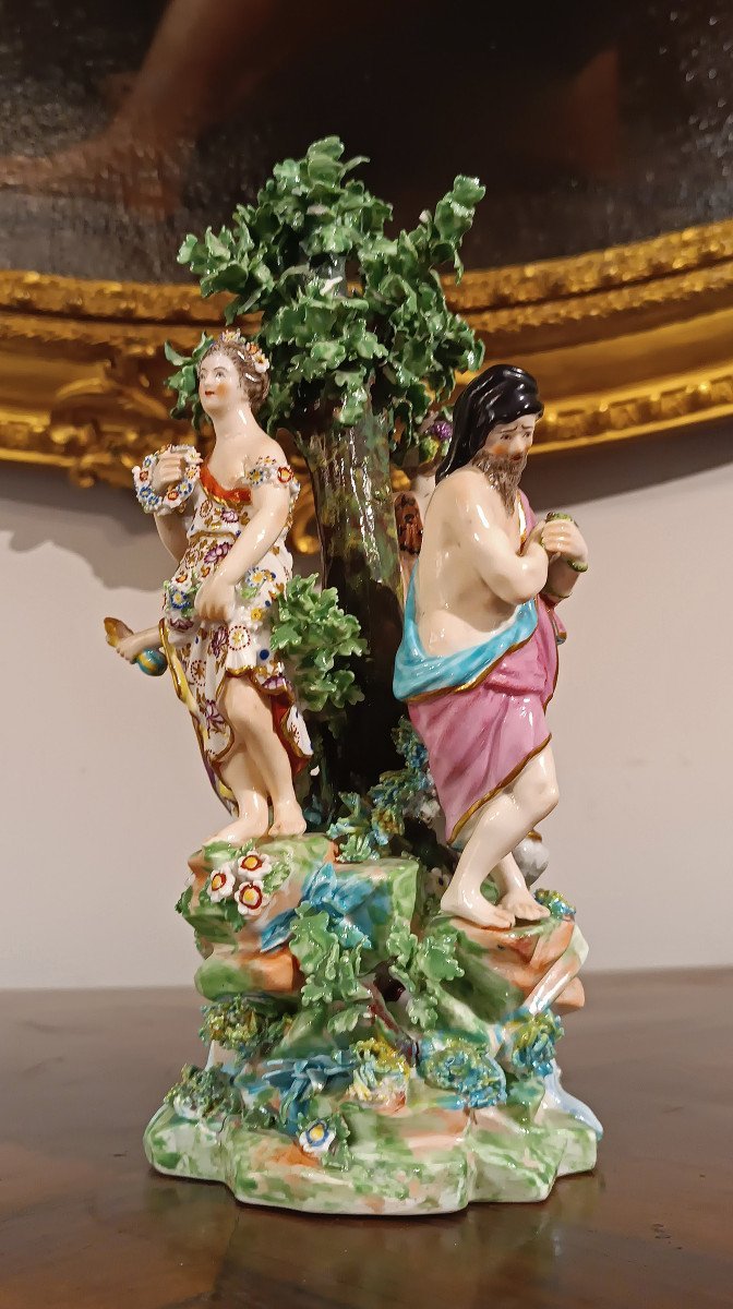 Second Half Of The 18th Century Ginori Sculpture “four Seasons” -photo-5