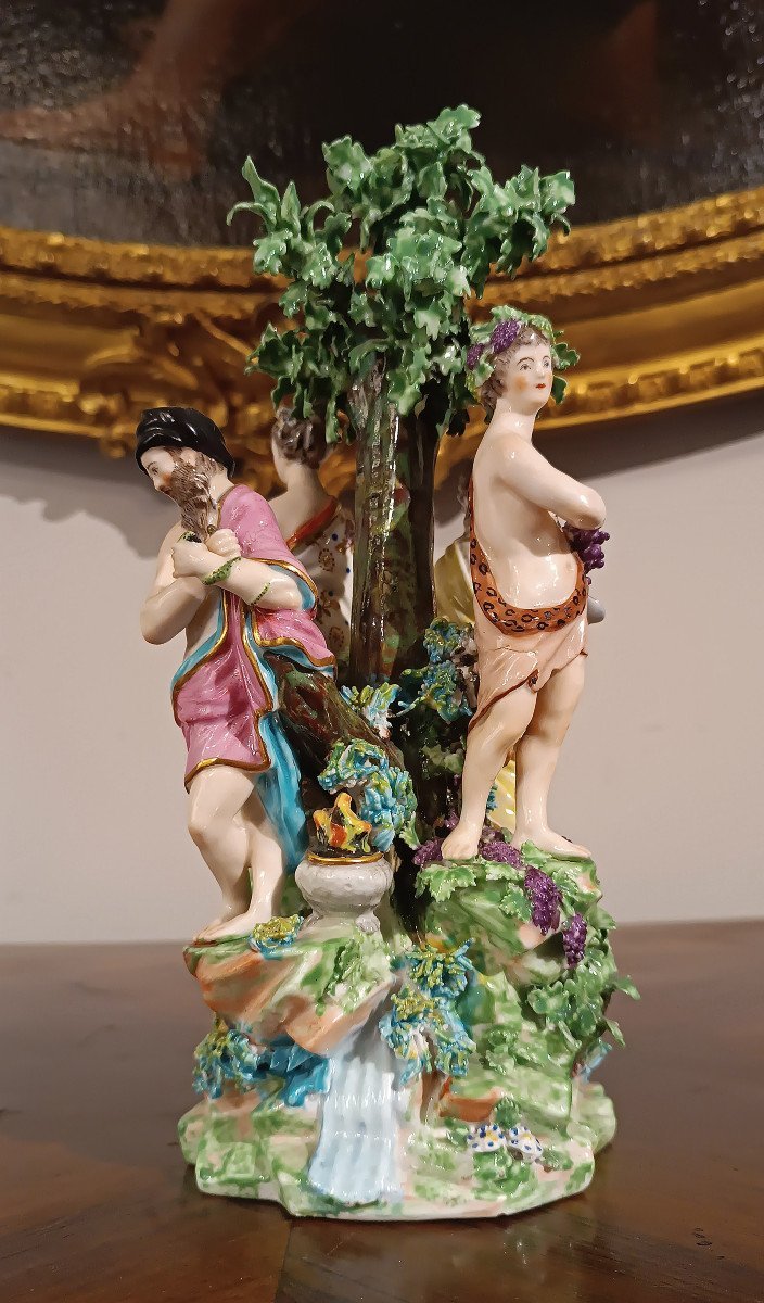 Second Half Of The 18th Century Ginori Sculpture “four Seasons” -photo-6
