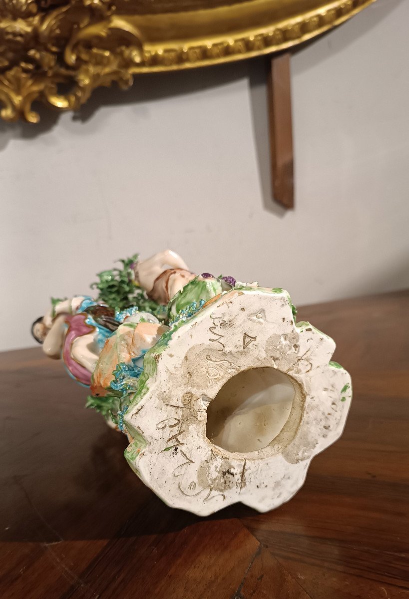 Second Half Of The 18th Century Ginori Sculpture “four Seasons” -photo-7