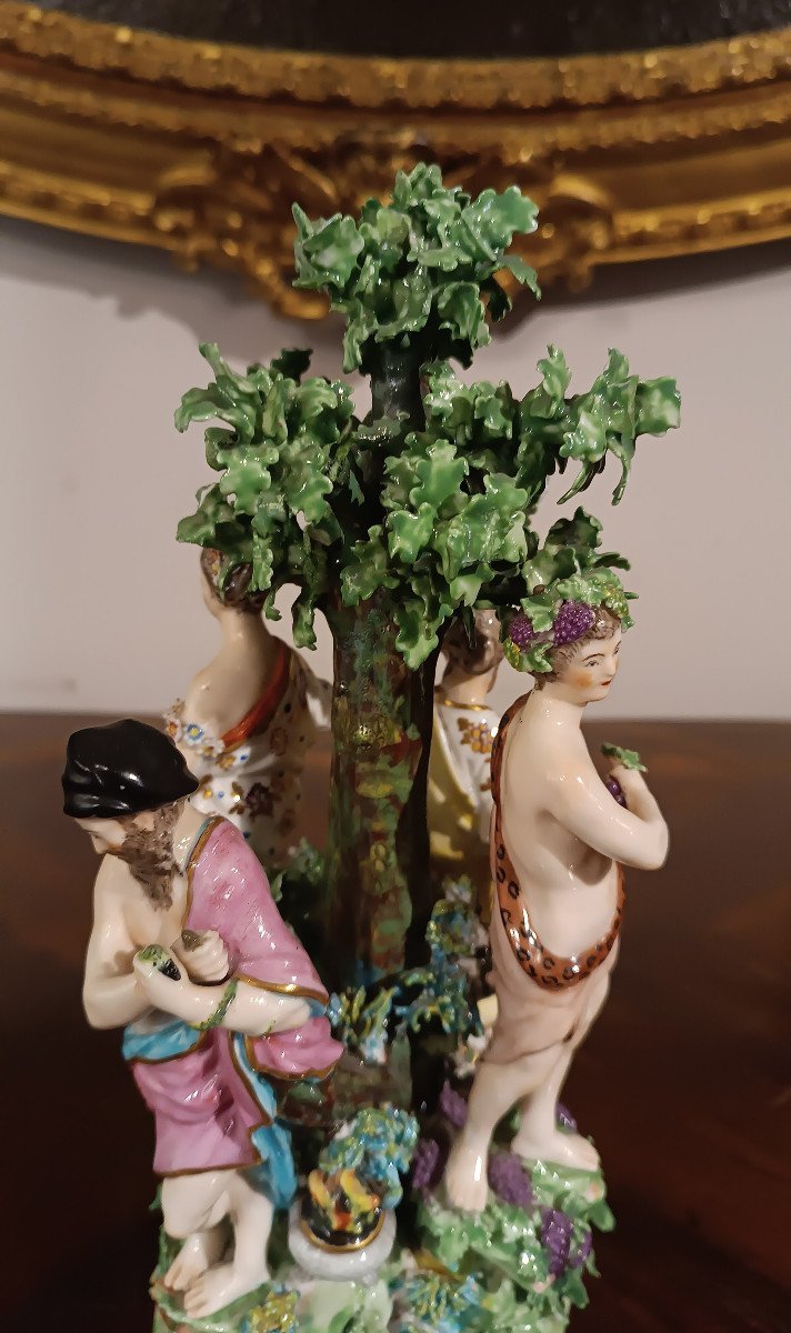 Second Half Of The 18th Century Ginori Sculpture “four Seasons” -photo-8