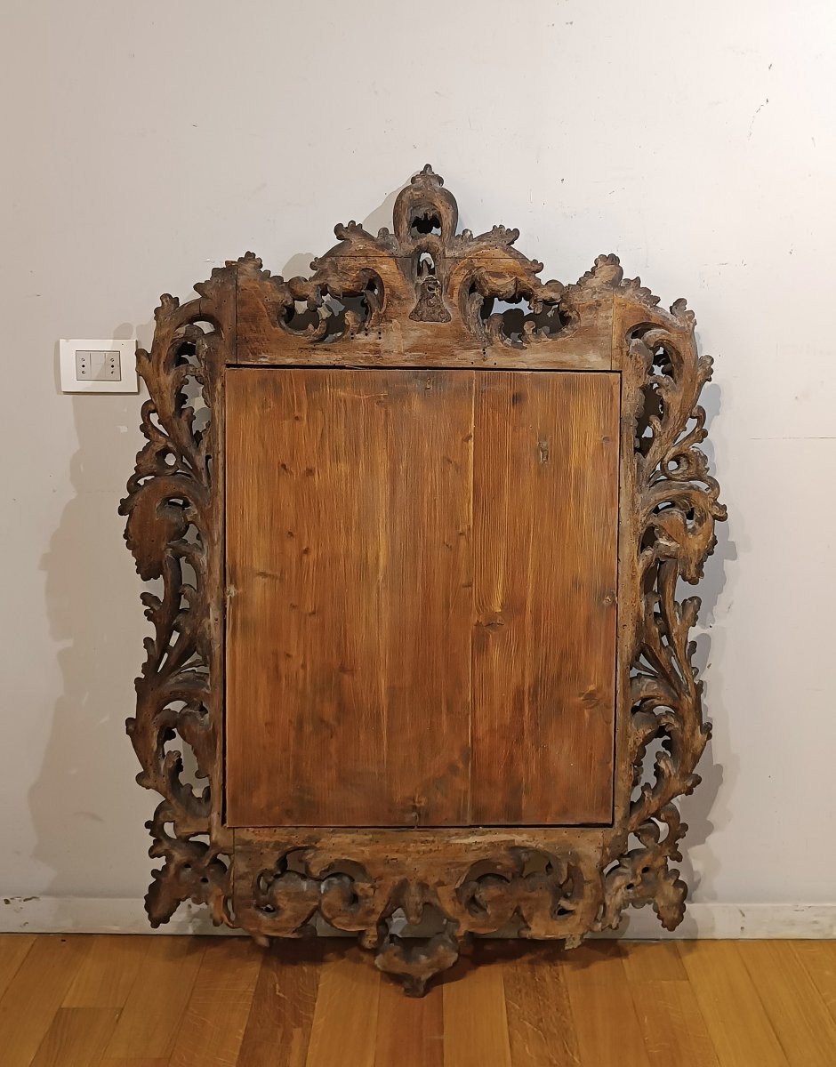 MIROIR LOUIS XIV EN NOYER FIN 17ème SIÈCLE-photo-4