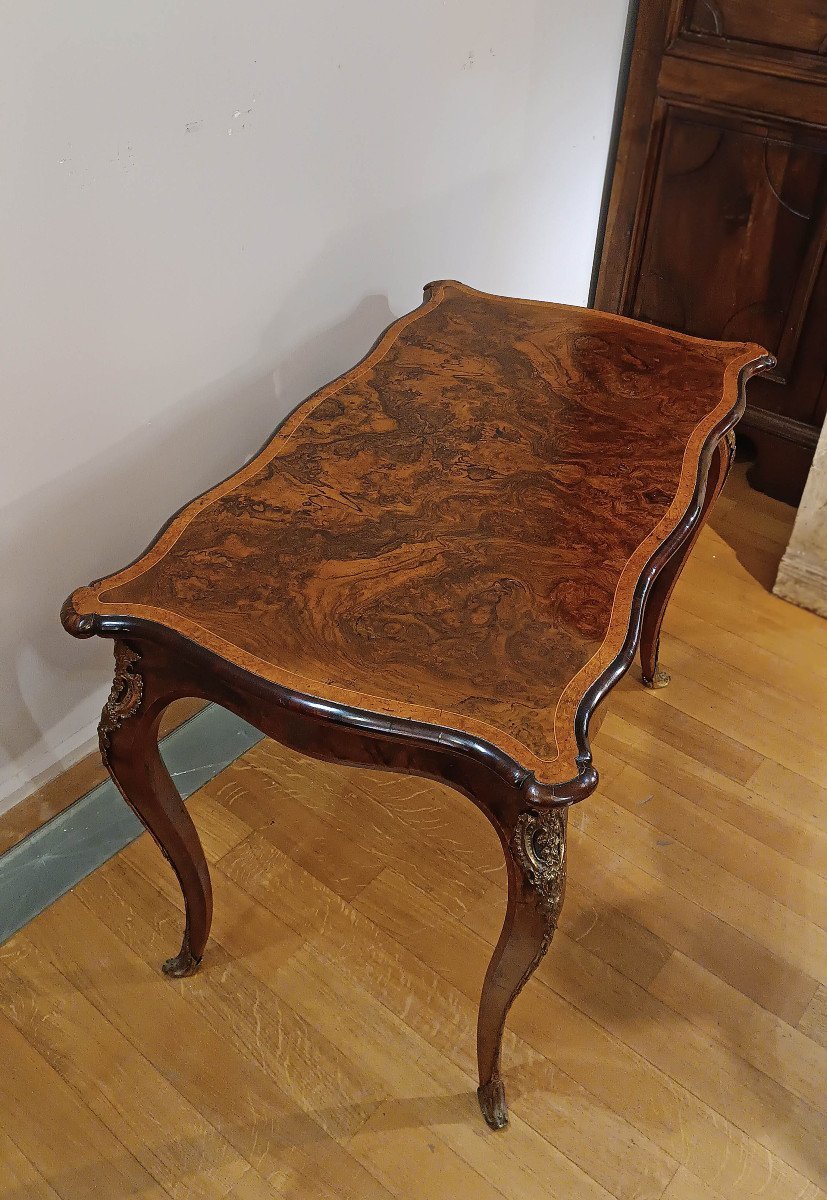 TABLE À JEU EN NOYER DU DÉBUT DU 19ème SIÈCLE-photo-4