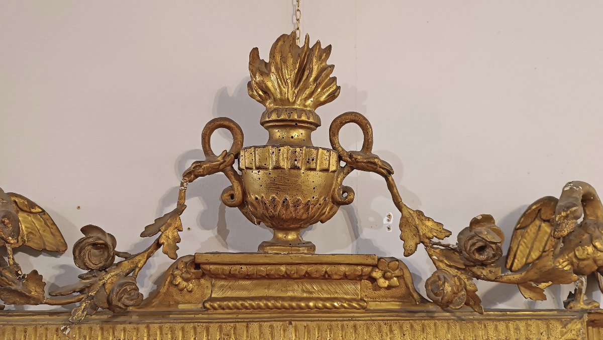 MIROIR LOUIS XVI SECONDE MOITIÉ DU 18ème SIÈCLE-photo-2