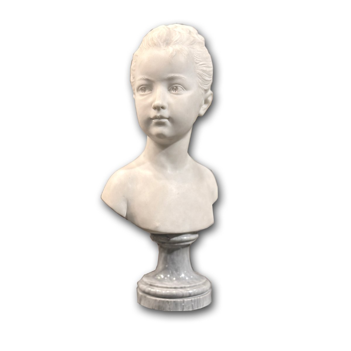 Early 19th Century Marble Bust Of A Young Woman