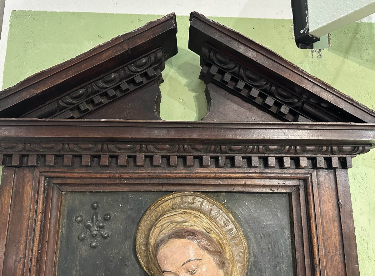 Mid 16th Century Tabernacle With Madonna And Child-photo-4