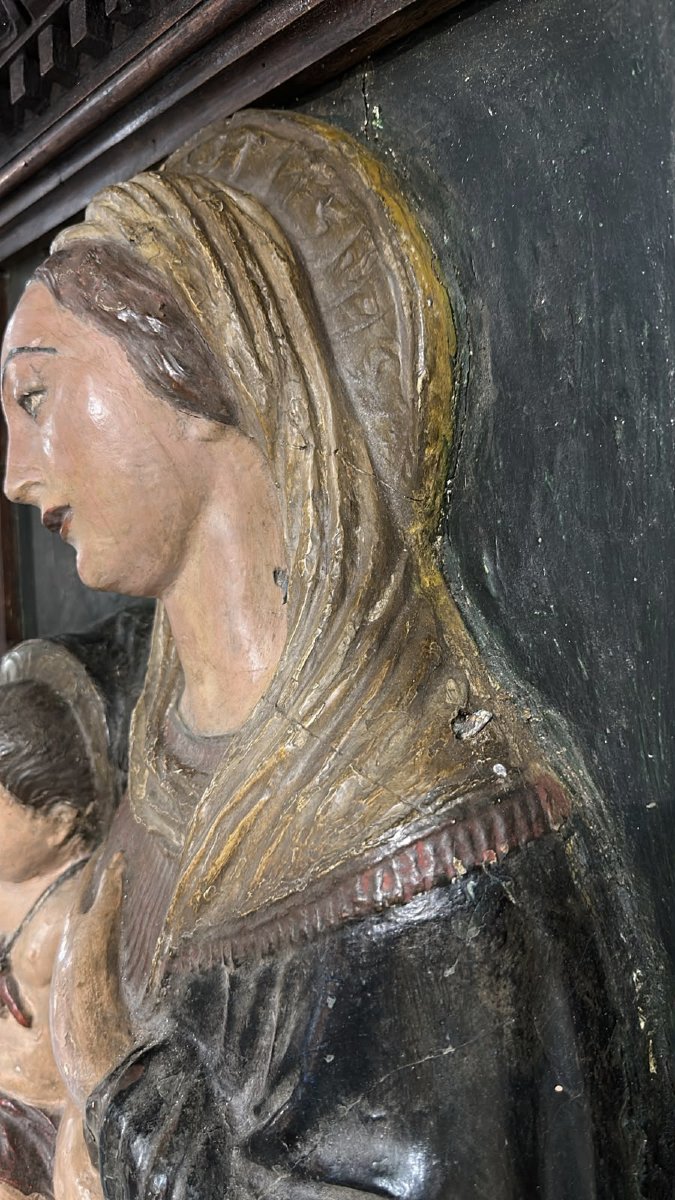 Mid 16th Century Tabernacle With Madonna And Child-photo-4