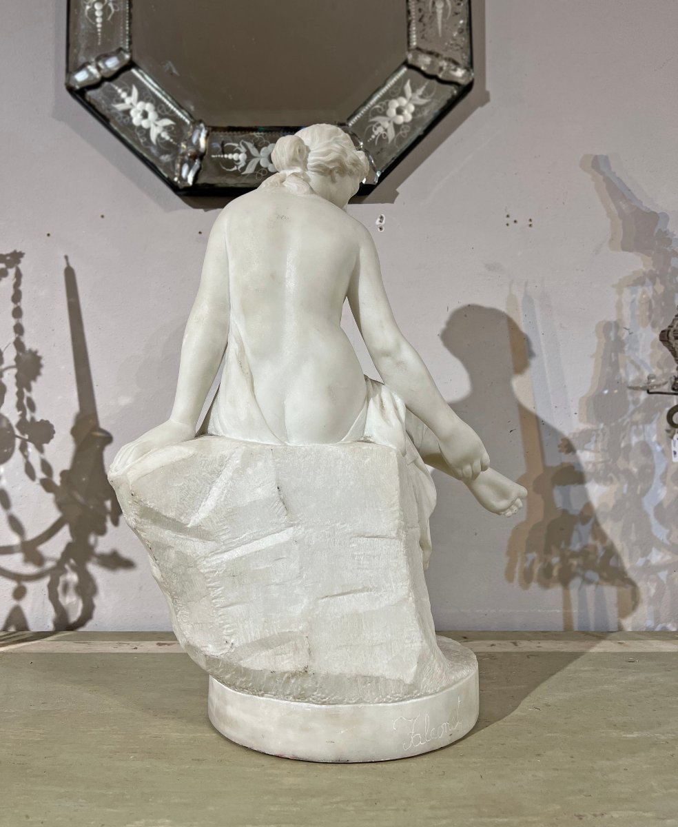 SCULPTURE DE VÉNUS AU BAIN MILIEU DU 19ème SIÈCLE-photo-2