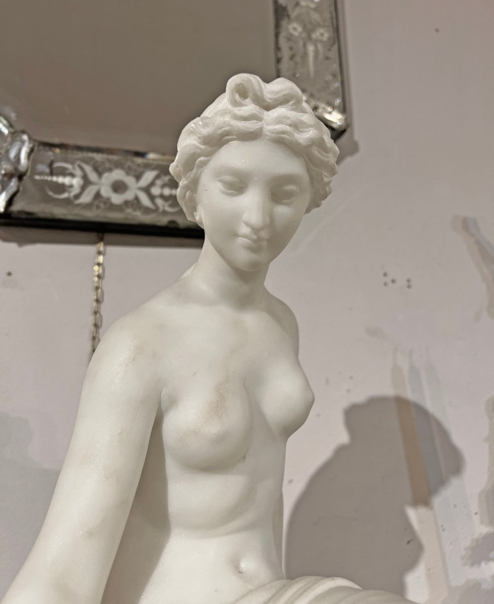 SCULPTURE DE VÉNUS AU BAIN MILIEU DU 19ème SIÈCLE-photo-4