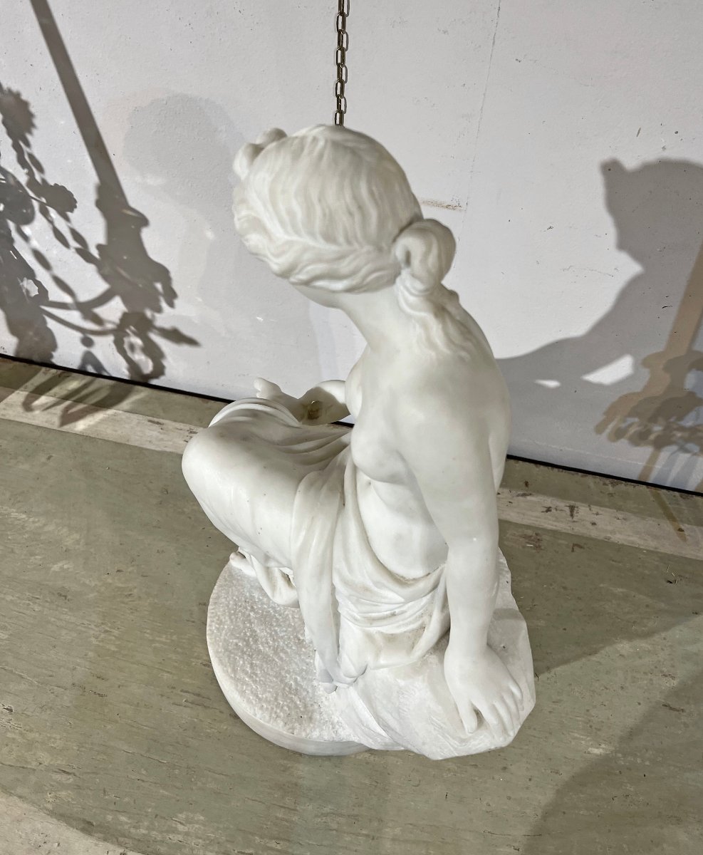 SCULPTURE DE VÉNUS AU BAIN MILIEU DU 19ème SIÈCLE-photo-5