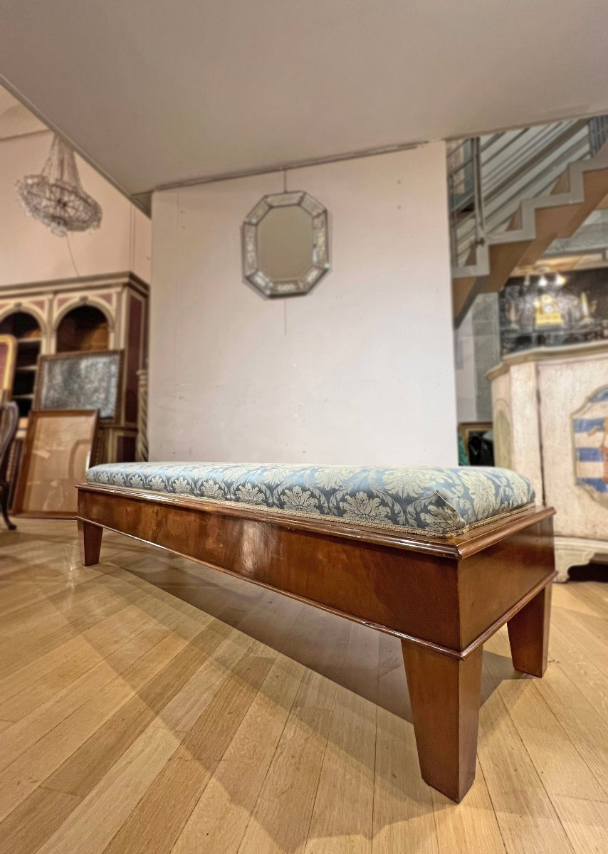 Late 18th Century Large Directoire-period Bench-photo-2