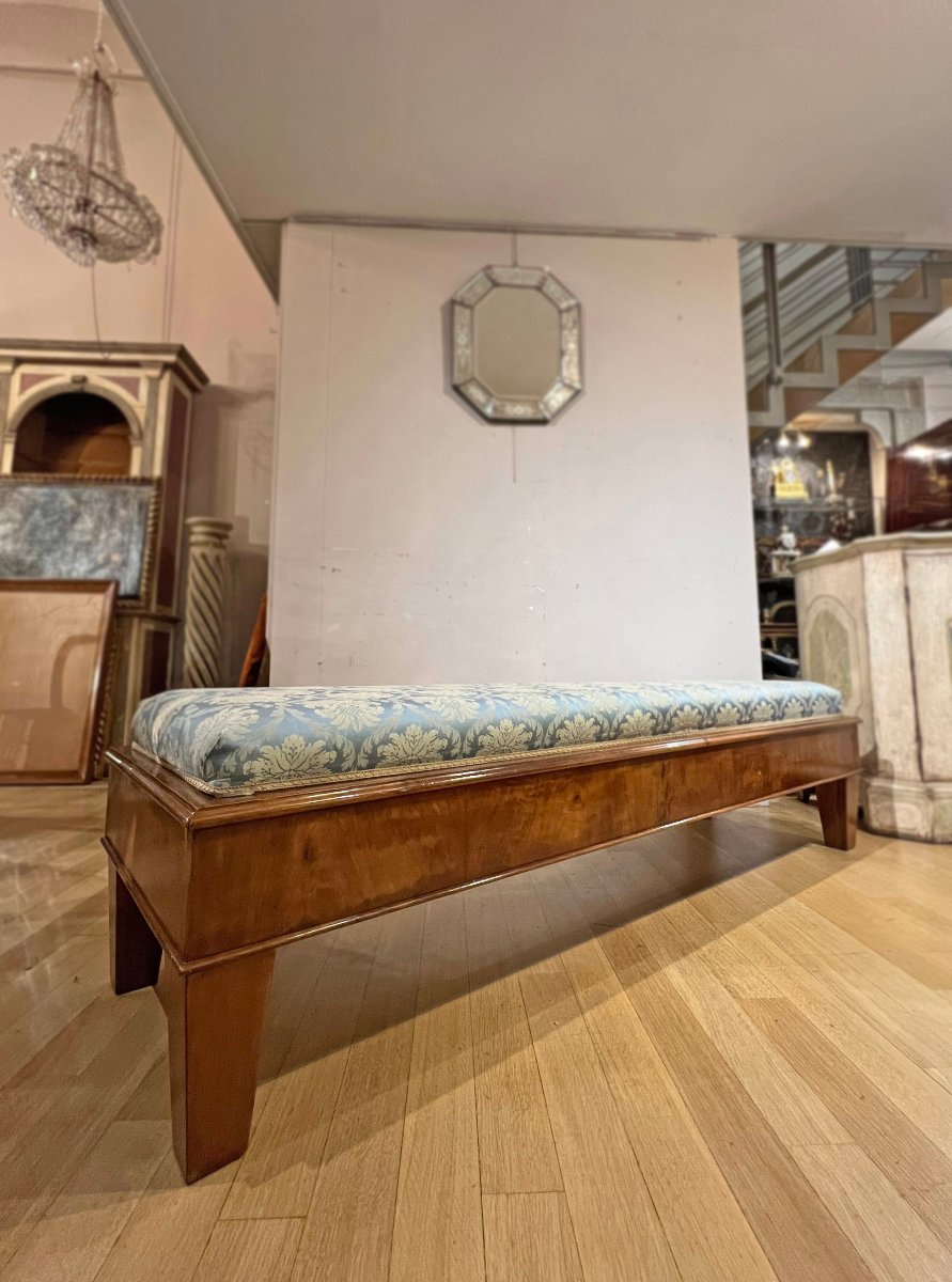 Late 18th Century Large Directoire-period Bench-photo-3
