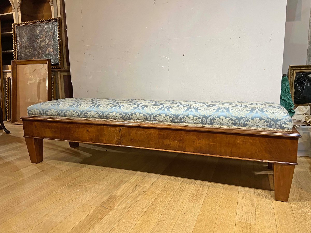 Late 18th Century Large Directoire-period Bench-photo-4