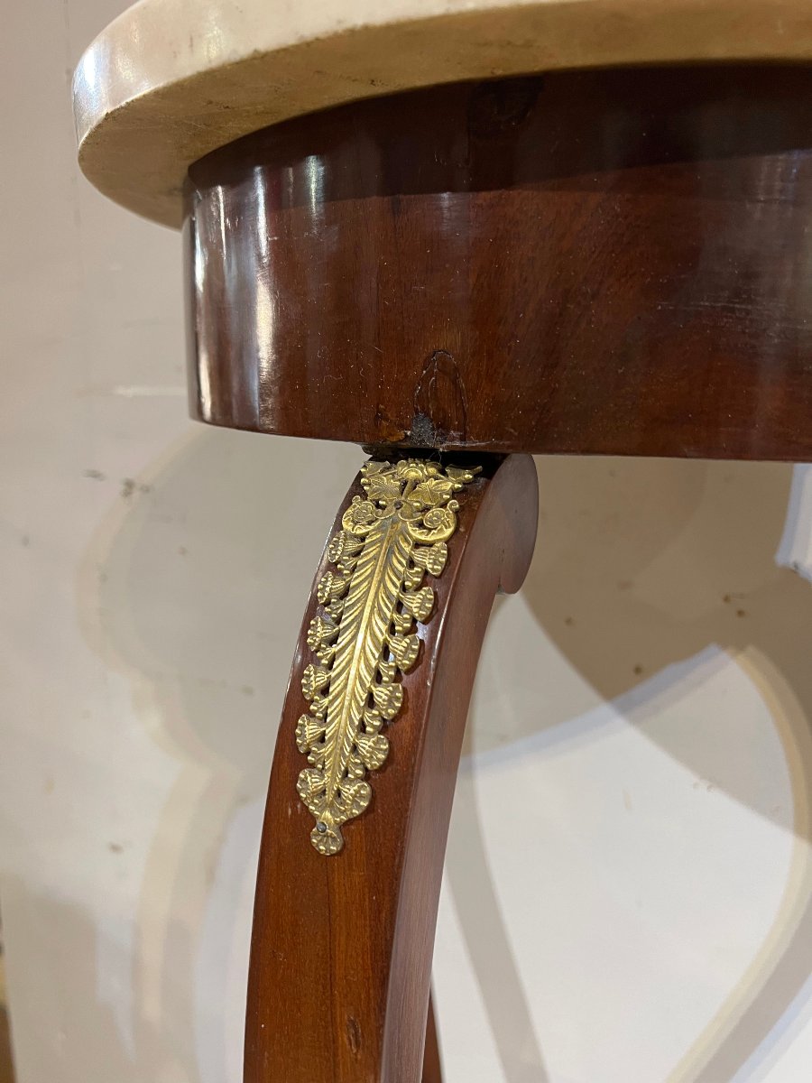 PAIRE DE GUÉRIDONS D'ÉPOQUE CHARLES X PREMIÈRE MOITIÉ DU 19ème SIÈCLE-photo-3