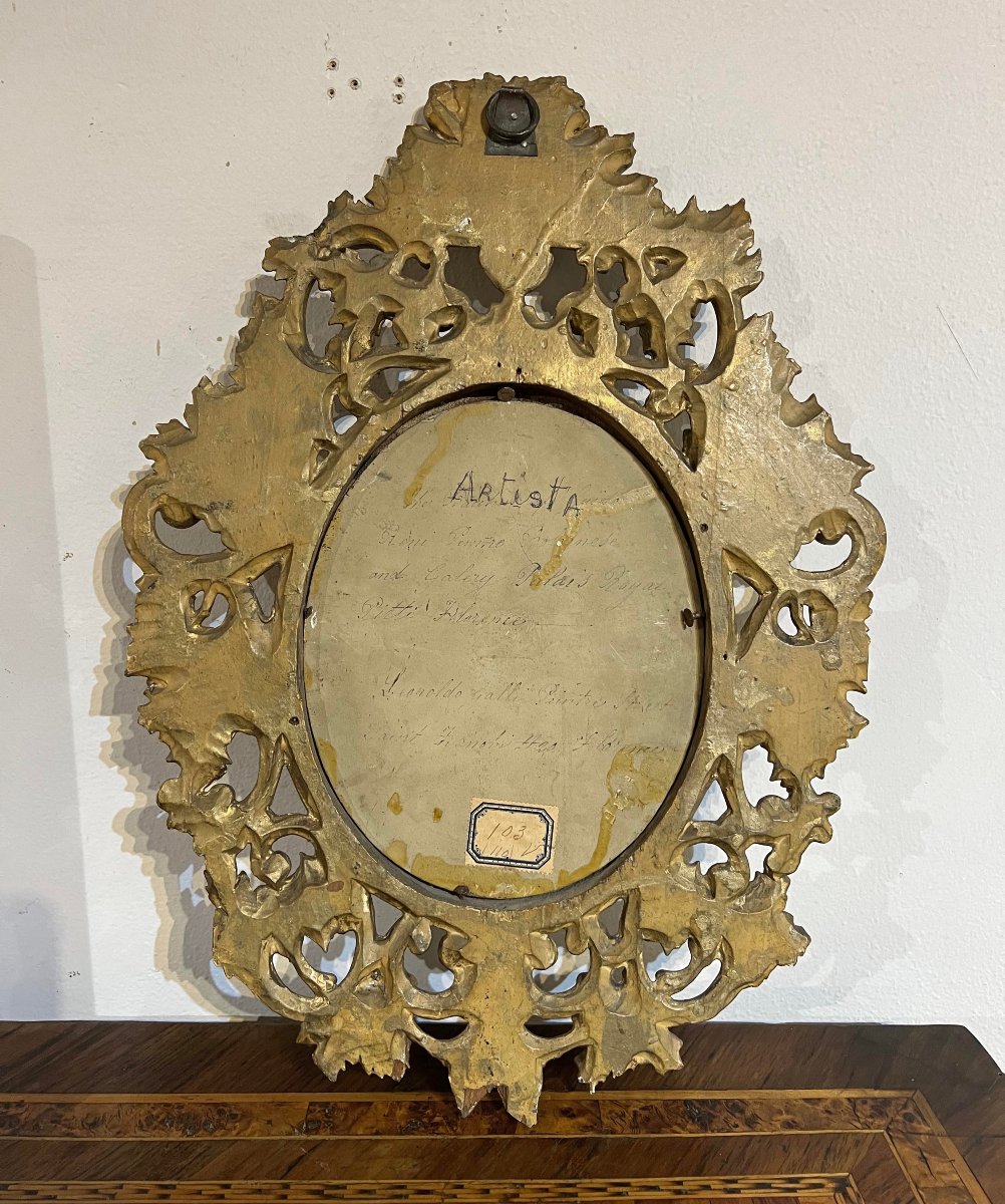 Mid-19th Century Oval Painting Of Bacchus-photo-6