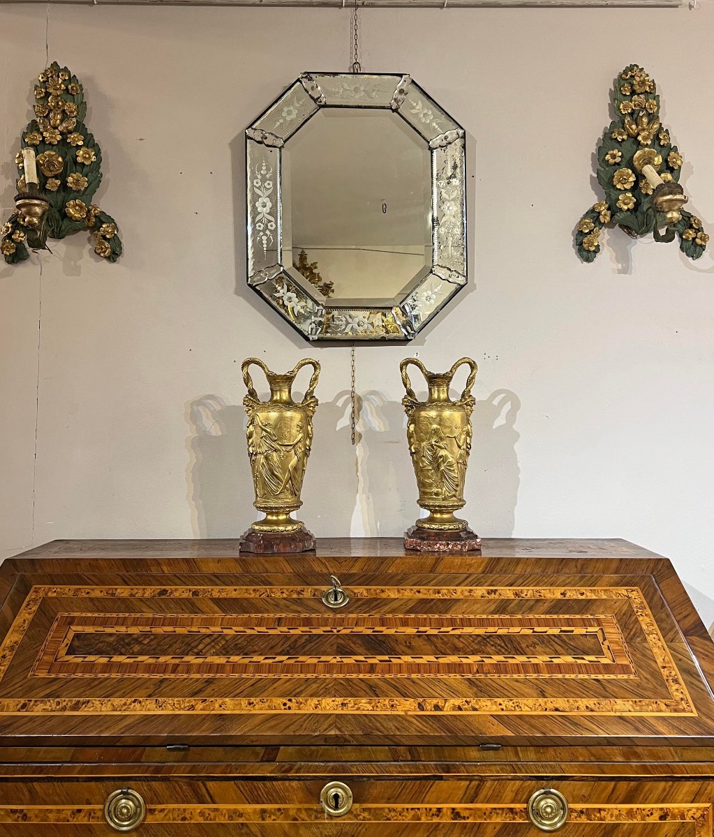 PAIRE DE VASES BARBEDIENNE EN BRONZE PREMIÈRE MOITIÉ DU 19ème SIÈCLE-photo-7