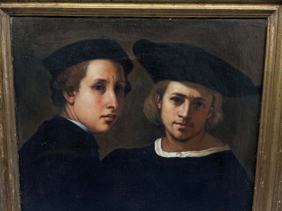 Late 18th Century Portrait Of Two Friends-photo-3