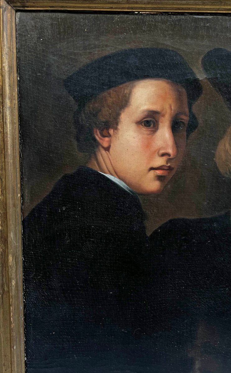 Late 18th Century Portrait Of Two Friends-photo-4