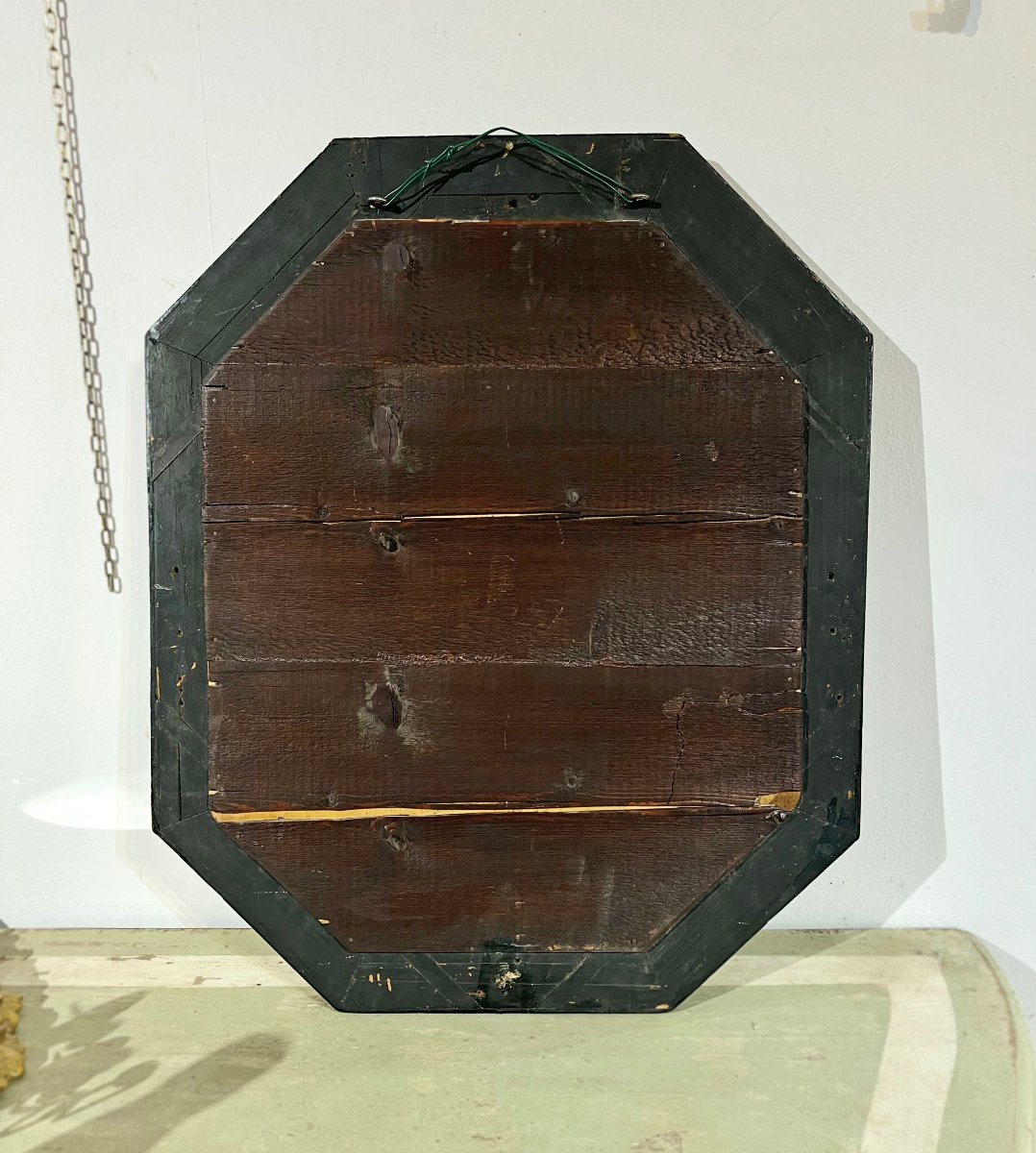 Mid 19th Century Mirror With Engraved Glass -photo-5