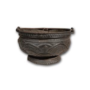 End Of The 15th Century Small Hand Warm Brazier 