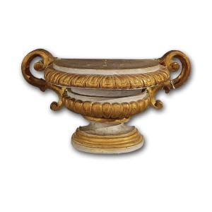 End Of The 18th Century Neoclassic Palm Holder Vase