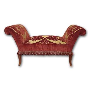 First Half Of The 19th Century Upholstered Bench Louis Philippe