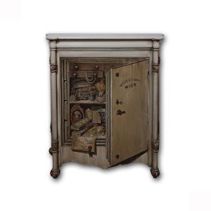 PETIT BUFFET EN TROMPE L'OEIL 19ème SIÈCLE