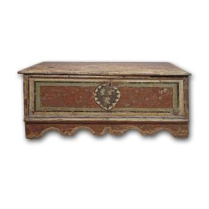 COFFRE PEINT SECONDE MOITIÉ DU 17ème SIÈCLE