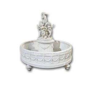 CENTRE DE TABLE EN PORCELAINE BISCUIT PREMIÈRE MOITIÉ DU 19ème SIÈCLE