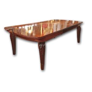 TABLE DE SALLE À MANGER EN ACIER CHARLES X PREMIÈRE MOITIÉ DU 19ème SIÈCLE