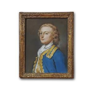 PORTRAIT AU PASTEL D'UN GENTLEMAN FIN DU 18ème SIÈCLE