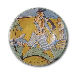 17th Century Majolica Plate Montelupo 