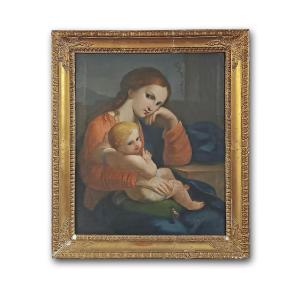 Late 18th Century Madonna And Child Painting