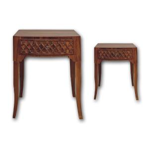 PAIRE DE TABLES DE CHEVET DIRECTOIRE FIN DU 18ème SIÈCLE