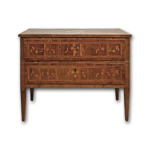 COMMODE NÉOCLASSIQUE MARQUÉE SECONDE MOITIÉ DU 18ème SIÈCLE