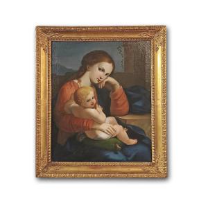 Late 18th Century Madonna And Child Painting