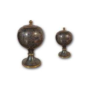 PAIRE DE VASES CLOISONNÉS CHINOIS PREMIÈRE MOITIÉ DU 19ème SIÈCLE