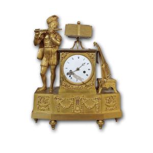 Late 18th Century Gilded Neoclassical Clock