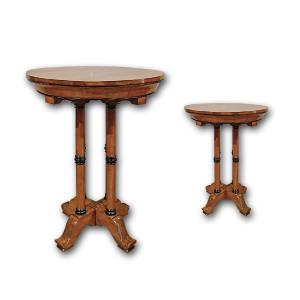 First Half Of The 19th Century Pair Of Charles X Tables