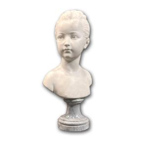 Early 19th Century Marble Bust Of A Young Woman