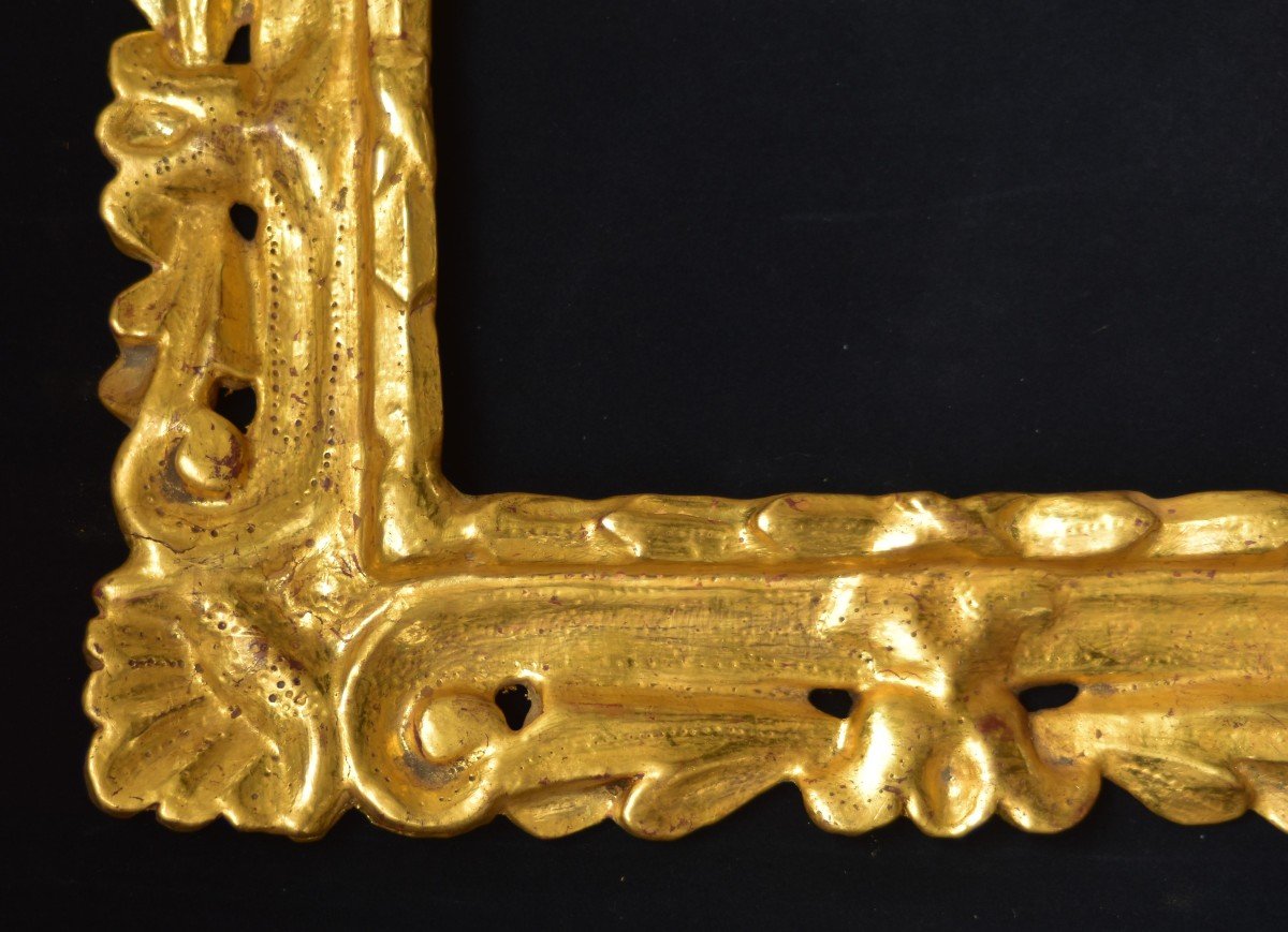 Baroque Frame In Carved And Gilded Wood With Gold Leaf-photo-1