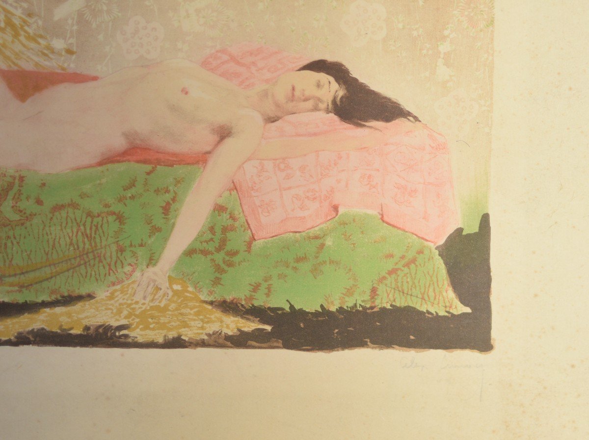 Lunois Alexandre (1863-1916) - Lithographie Couleurs - Danaé (1894)-photo-1