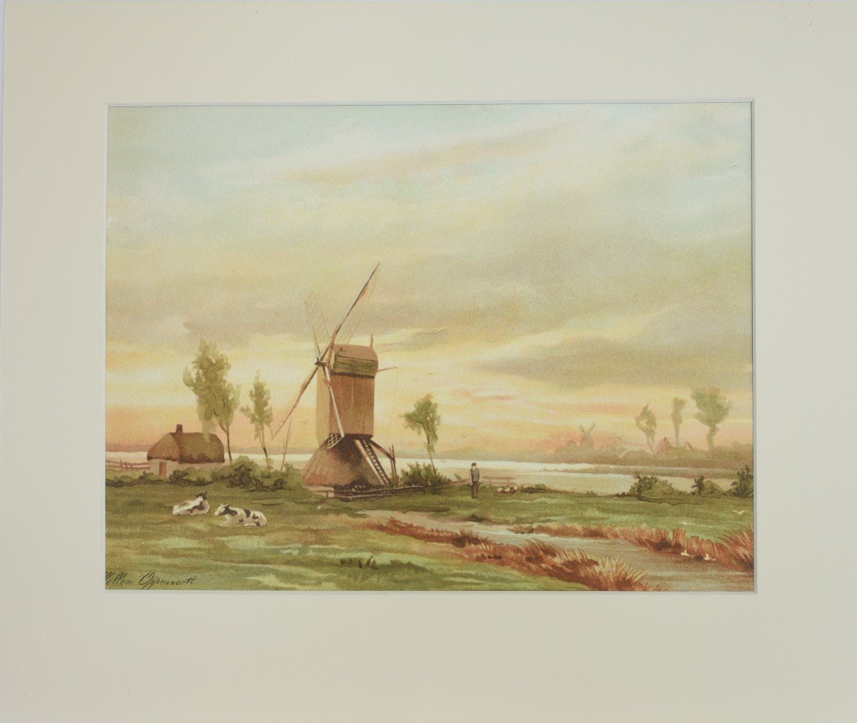 Oppenoorth Willem (1847-1905) - Aquarelle-photo-2