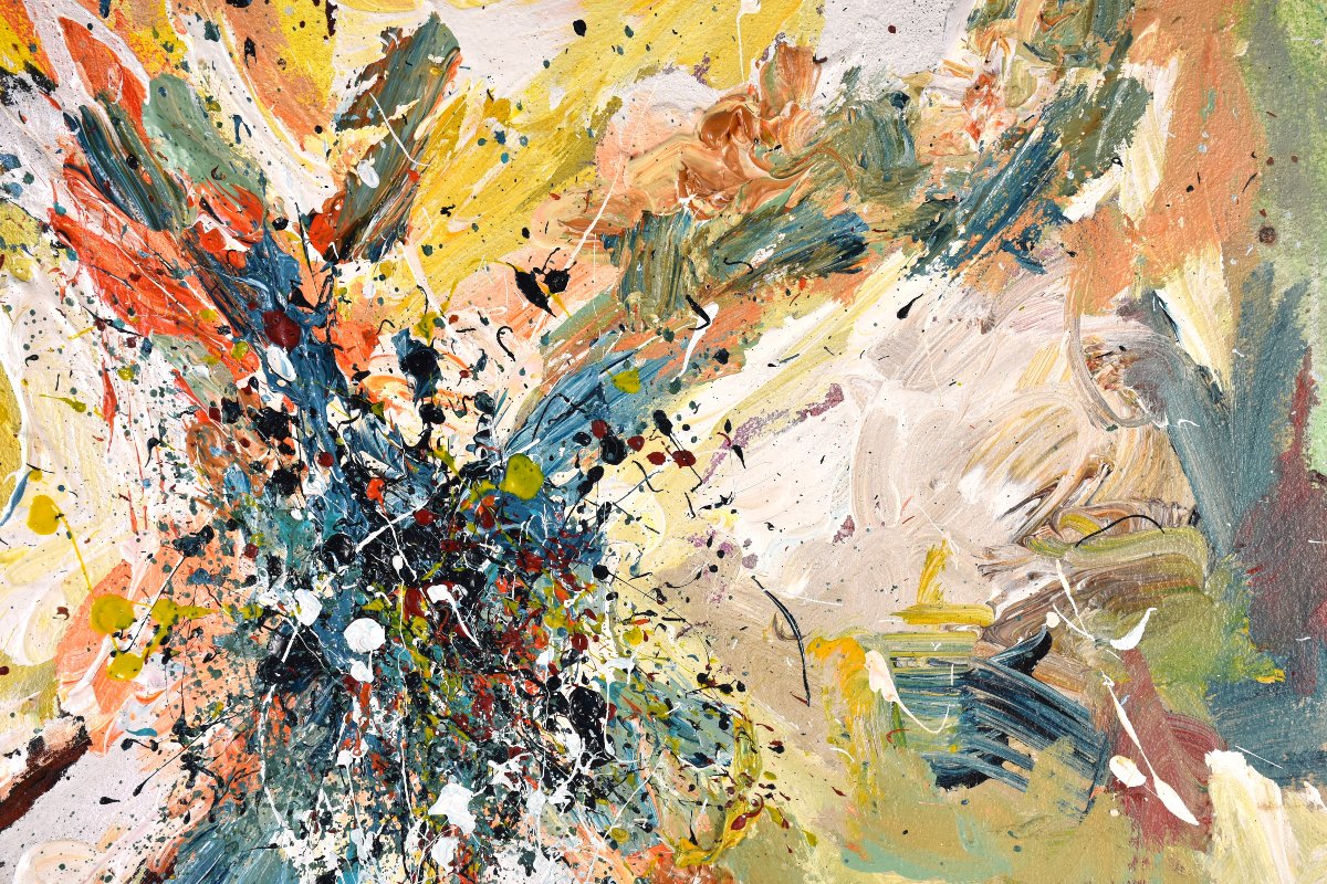 François-charles Bazelaire – Abstract Composition – Acrylic On Canvas, 2019-photo-2