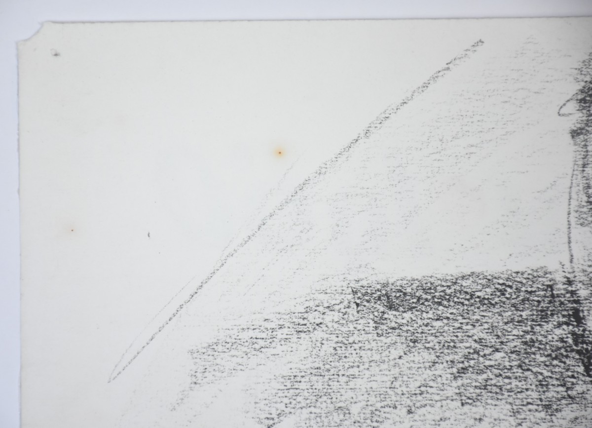 Mohamed Bouzid (1929-2014) — Large Double-sided Drawing, 1960 - Portrait And Exhibition Project-photo-3