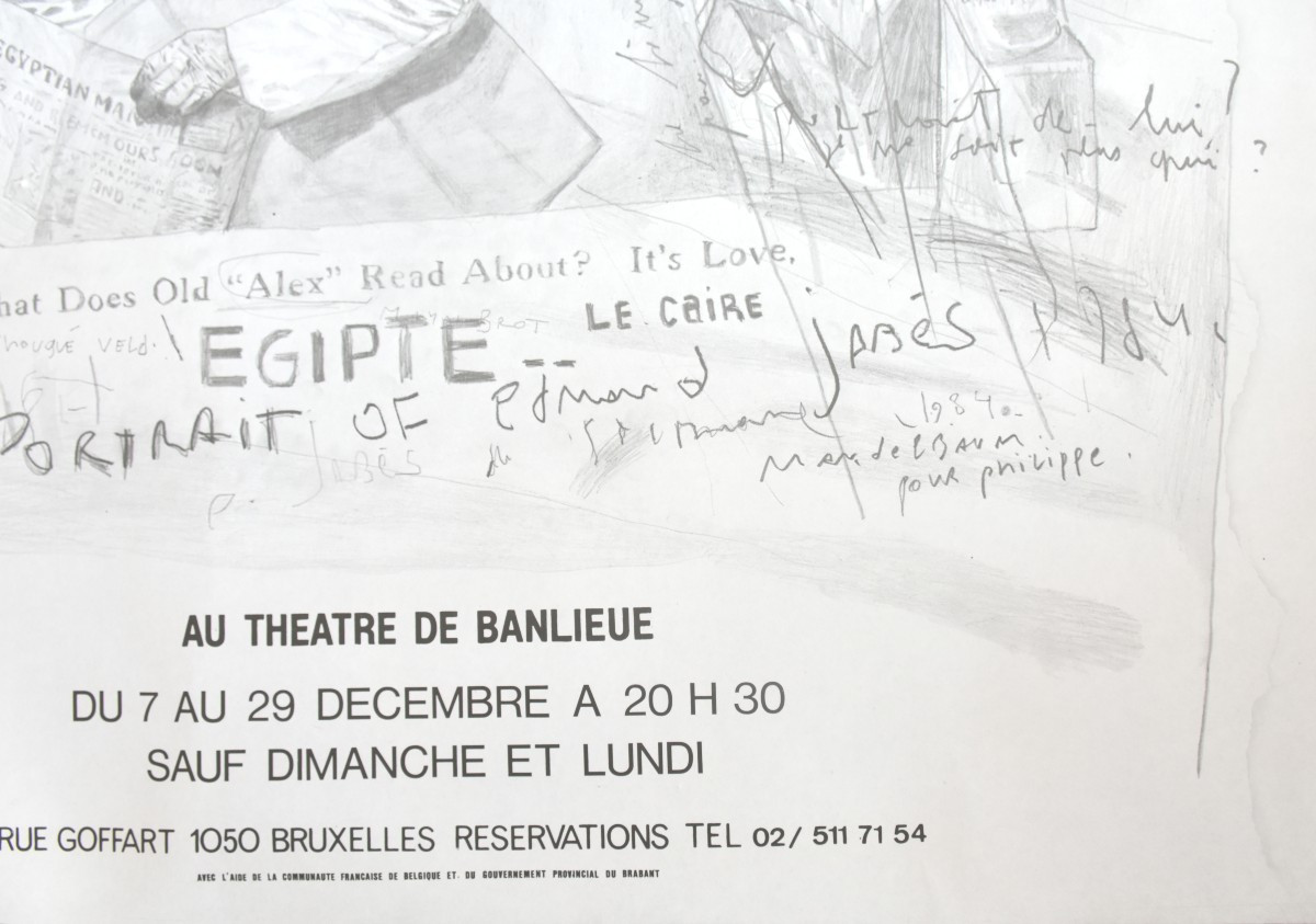 Stéphane Mandelbaum (1961–1986) The Book: The Desert, 1984 - Original Exhibition Poster -photo-1